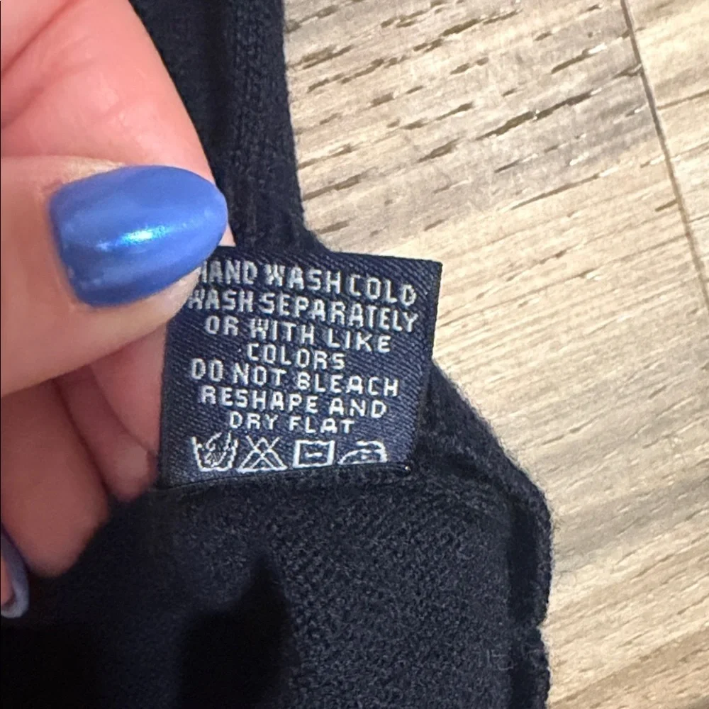 Stile Di Vita Sweater Vest Mens XL Navy 100% Merino Wool Classic Dad Golf